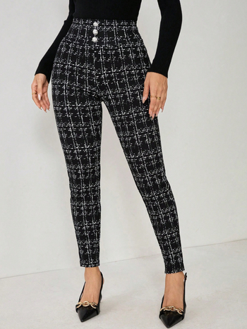 Női magas derékú, egyenes szabású hosszú nadrág, poliészter 95%+, gyűrődésmentes, magas rugalmasság