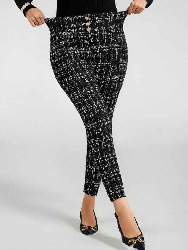 Női magas derékú, egyenes szabású hosszú nadrág, poliészter 95%+, gyűrődésmentes, magas rugalmasság