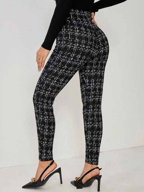 Női magas derékú, egyenes szabású hosszú nadrág, poliészter 95%+, gyűrődésmentes, magas rugalmasság