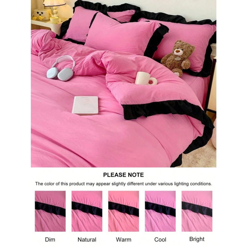 Комплект от три части калъфи за завивка, химическо влакно, дигитален печат, печатна тъкан, модерен минималистичен стил