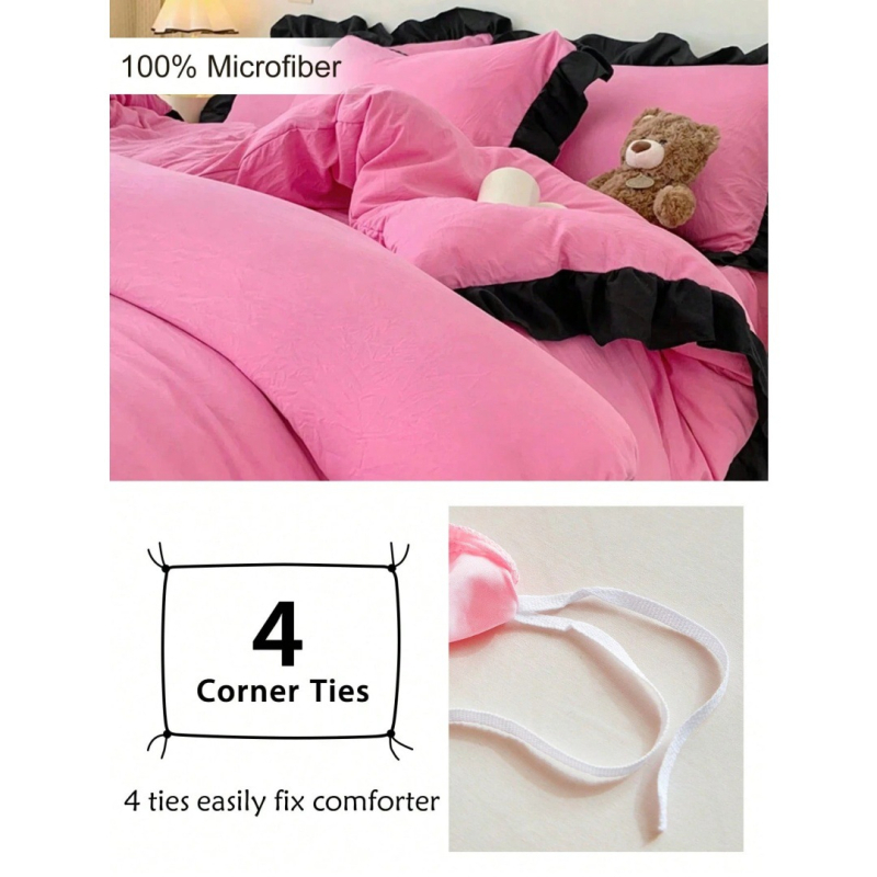 Комплект от три части калъфи за завивка, химическо влакно, дигитален печат, печатна тъкан, модерен минималистичен стил