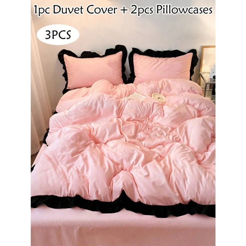 Комплект от три части калъфи за завивка, химическо влакно, дигитален печат, печатна тъкан, модерен минималистичен стил