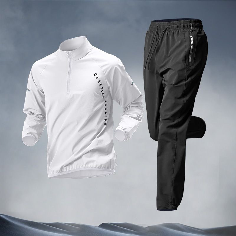 Kényelmes nadrágkosztüm hosszú ujjúval, poliészter 80–90% anyag, nyár 2025 kiadás