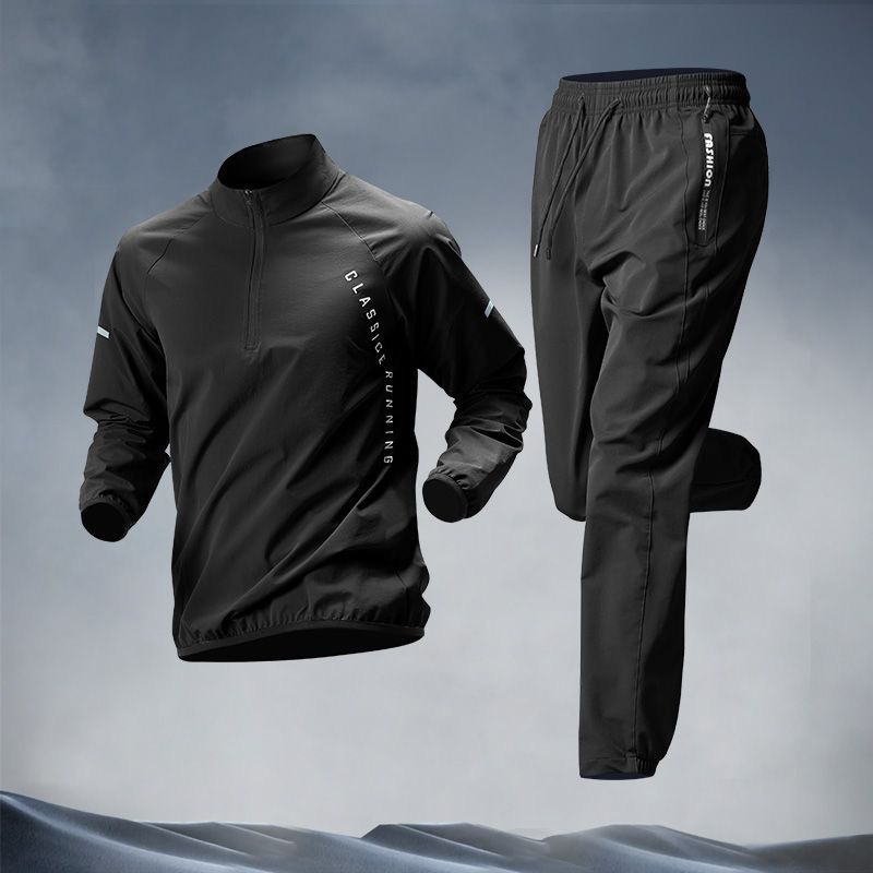 Kényelmes nadrágkosztüm hosszú ujjúval, poliészter 80–90% anyag, nyár 2025 kiadás