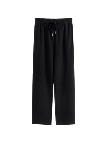 Yizhen Dámske Rovné nohavice s elastickým pásom, 70-80% viskóza a <30% nylon, stredná hrúbka, jeseň 2025