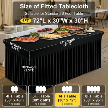 Asztalterítő, téglalap alakú poliészter, csúszásmentes, kopásálló, fodrozott szegéllyel