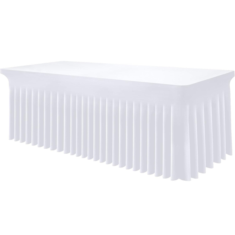 Asztalterítő, téglalap alakú poliészter, csúszásmentes, kopásálló, fodrozott szegéllyel