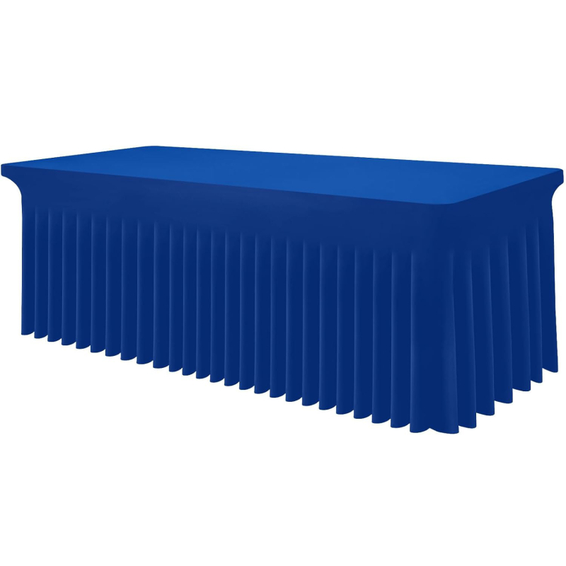 Asztalterítő, téglalap alakú poliészter, csúszásmentes, kopásálló, fodrozott szegéllyel