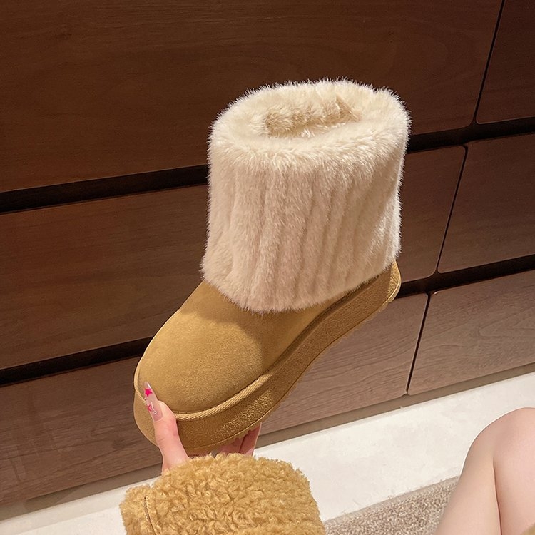 Ghete cu franjuri pentru bărbați - partea superioară: piele sintetică; talpa: cauciuc; închidere: slip-on; stil: European și American; sezon: iarnă