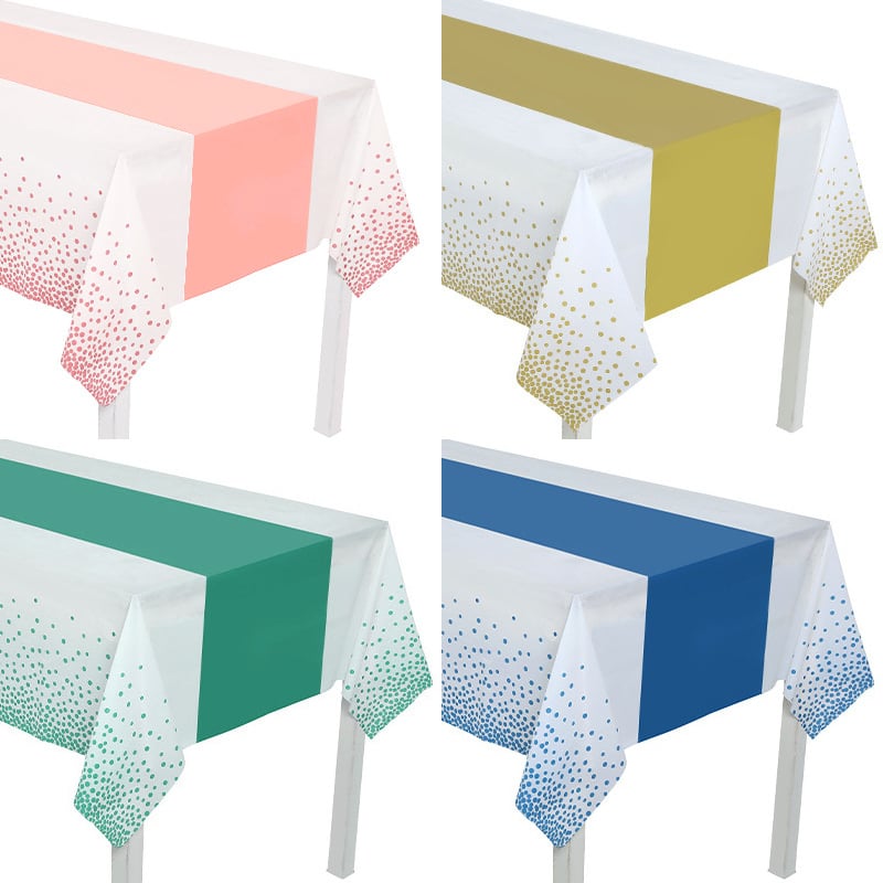 Egyszer használatos PEVA terítő – geometriai minta, téglalap alakú, vízálló, olajálló, csúszásmentes, kopásálló