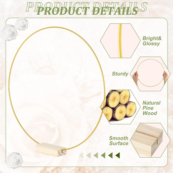 Asztali középdísz – fém virágos karika, kézzel készített, rendezvény dekoráció