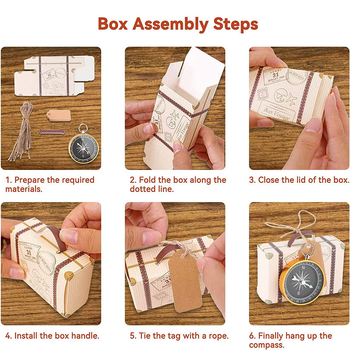 Námorný kompás – cestovný suvenír na svadbu — Materiál: papier + zliatina; Balenie: vrecúška; Kategória: Darček; Vhodné ako darček na turistické spomienky a párty; Použitie: Svadba