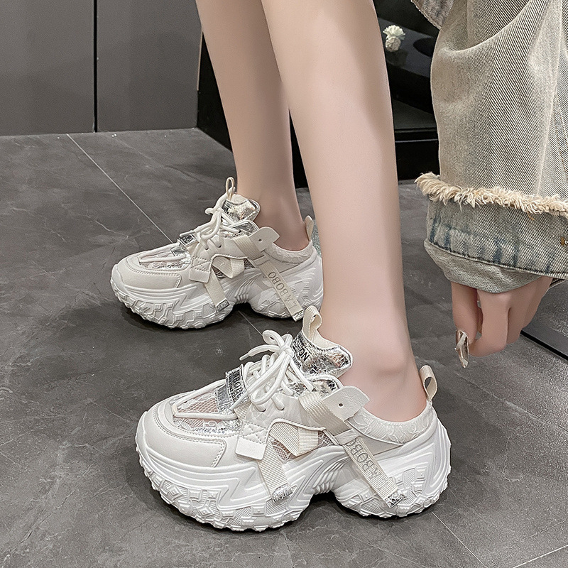 I formos šlepetės, viršutinė dalis iš tinklo, TPR padas, Korėjos stilius, vasara 2024