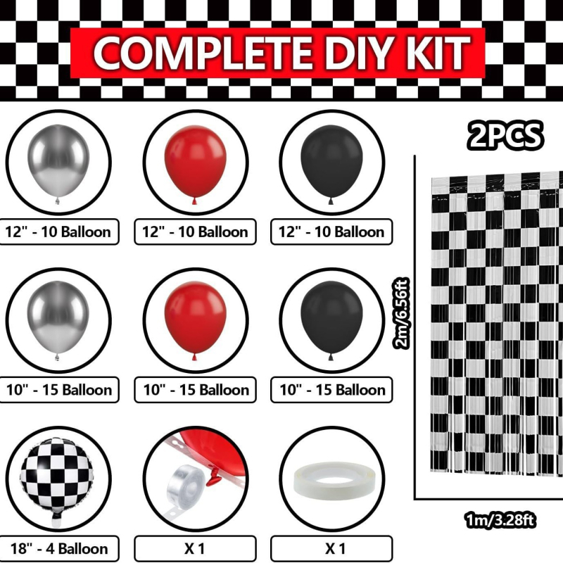 Σετ Αψίδας Μπαλονιών για Γιορτές, λατέξ μπαλόνια, στρογγύλο σχήμα, με προσαρμοσμένο λογότυπο, βάρος 340 g