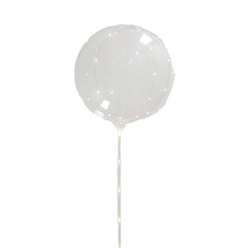 Prozirna LED balončić s crtanim dizajnom, svijetleći, za događaje, veličine 18/20/24 inča