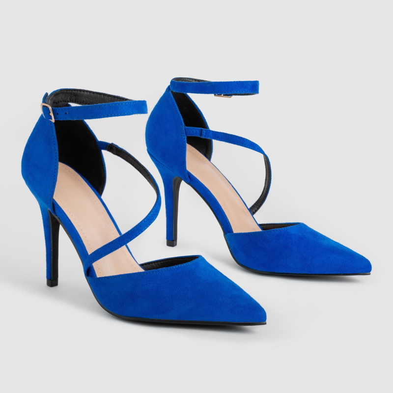 Sandale de nuntă pentru femei, vârf ascuțit, partea superioară PU, talpă din cauciuc, înălțime toc 3–6 cm, toc subțire, închidere cu cataramă