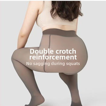 Nailoninės pėdkelnės, vienos spalvos, storinančios, viso ilgio