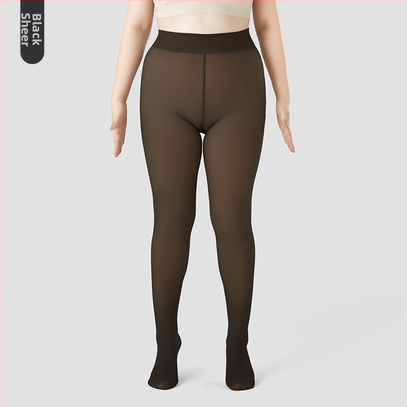 Nailoninės pėdkelnės, vienos spalvos, storinančios, viso ilgio