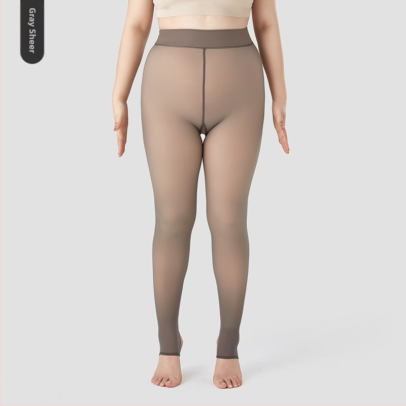 Nailoninės pėdkelnės, vienos spalvos, storinančios, viso ilgio