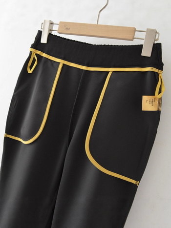 Dámske dlhé nohavice voľného strihu (polyester 95%+, voľný strih, ľahká elasticita, dlhé)