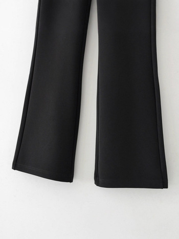 Dámske dlhé nohavice voľného strihu (polyester 95%+, voľný strih, ľahká elasticita, dlhé)