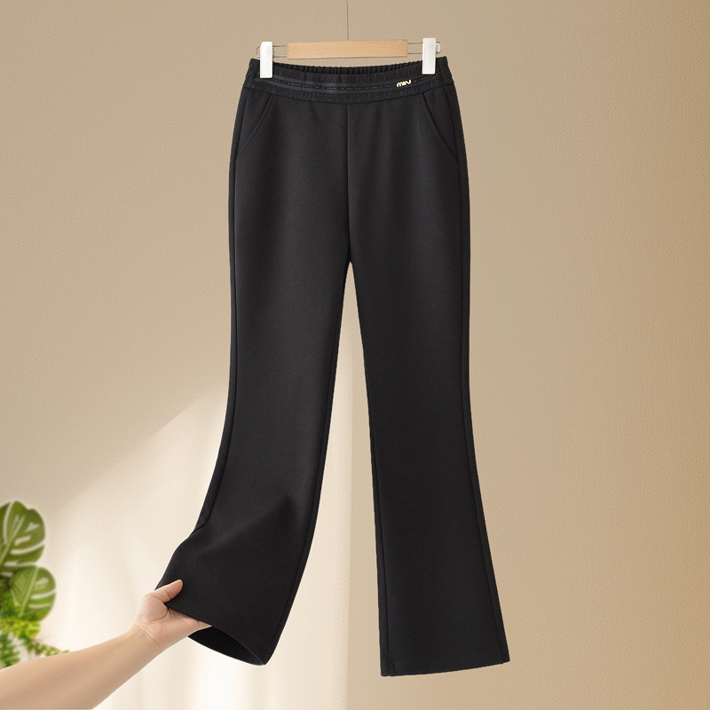 Dámske dlhé nohavice voľného strihu (polyester 95%+, voľný strih, ľahká elasticita, dlhé)