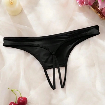 Női fehérnemű nyitott ágyékkal, mintás nyomtatás, 100% poliészter, ágyékszövet poliészter