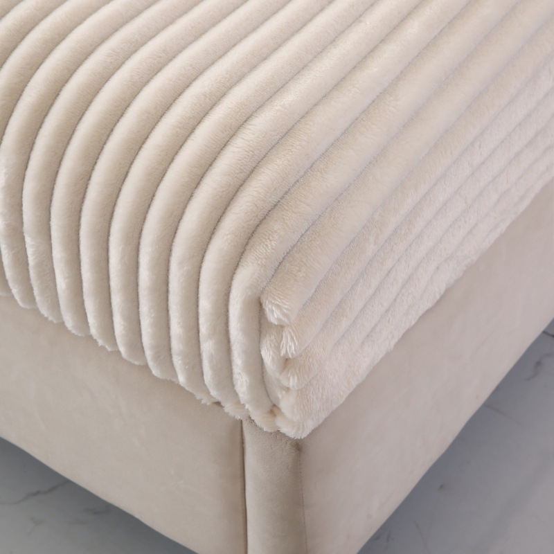 Milk Velvet Κάλυμμα κρεβατιού - Μοντέρνο μινιμαλιστικό στυλ, Απλό μοτίβο, Βάρος κάτω από 300 g