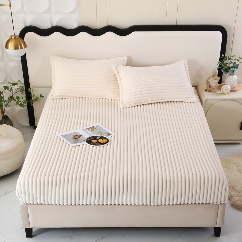 Milk Velvet Κάλυμμα κρεβατιού - Μοντέρνο μινιμαλιστικό στυλ, Απλό μοτίβο, Βάρος κάτω από 300 g