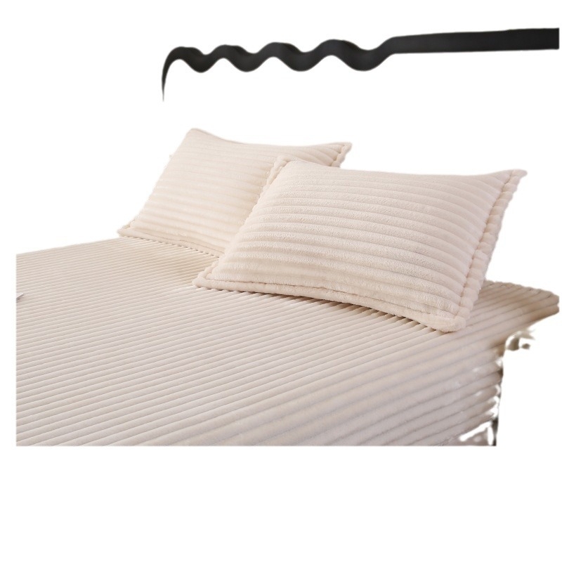 Milk Velvet Κάλυμμα κρεβατιού - Μοντέρνο μινιμαλιστικό στυλ, Απλό μοτίβο, Βάρος κάτω από 300 g