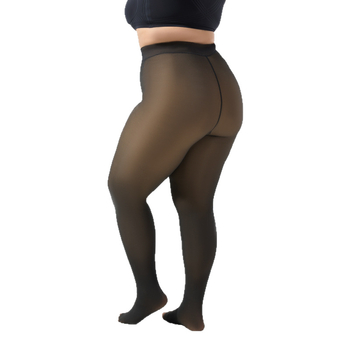 Nailoninės pėdkelnės su fliso pamušalu, storos rudens-žiemos sezonai, vienos spalvos, UV apsauga