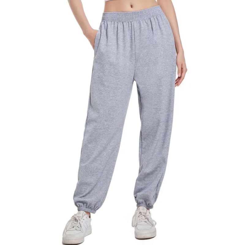 Damske casual hlače s manžetama, visokim strukom, debeli fleece, poliester 90–95% (europsko-americki street style)