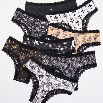 Dámske čipkové nohavičky – látka milk silk, 90–95% polyester, rozkroková podšívka zo spandexu, priedušné, Plus veľkosť