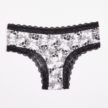 Dámske čipkové nohavičky – látka milk silk, 90–95% polyester, rozkroková podšívka zo spandexu, priedušné, Plus veľkosť