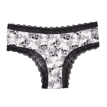 Dámske čipkové nohavičky – látka milk silk, 90–95% polyester, rozkroková podšívka zo spandexu, priedušné, Plus veľkosť