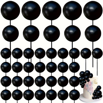 40 bucăți baloane mini din spumă pentru decorul prăjiturii – DIY nuntă, aniversare, baby shower și petrecere de ziua de naștere