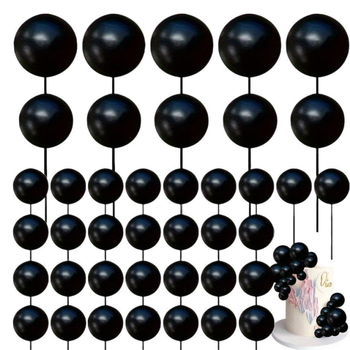 40 bucăți baloane mini din spumă pentru decorul prăjiturii – DIY nuntă, aniversare, baby shower și petrecere de ziua de naștere