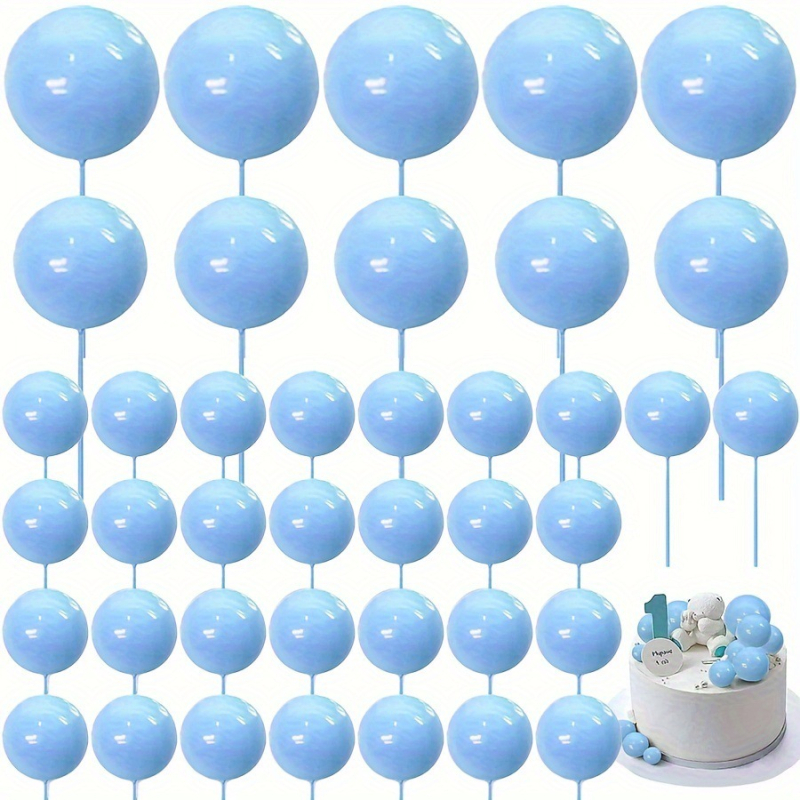 40 bucăți baloane mini din spumă pentru decorul prăjiturii – DIY nuntă, aniversare, baby shower și petrecere de ziua de naștere