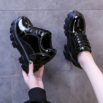 Pantofi cu toc ascuns pentru femei, stil minimalist, partea superioară PU, vârf rotund, înălțimea tocului peste 8 cm, talpă din spumă