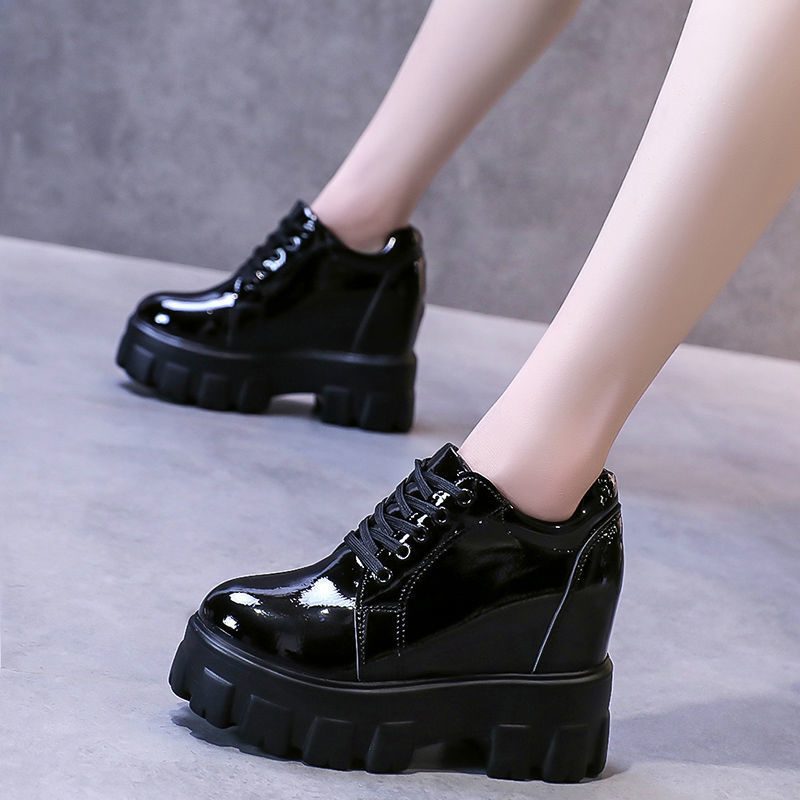 Pantofi cu toc ascuns pentru femei, stil minimalist, partea superioară PU, vârf rotund, înălțimea tocului peste 8 cm, talpă din spumă