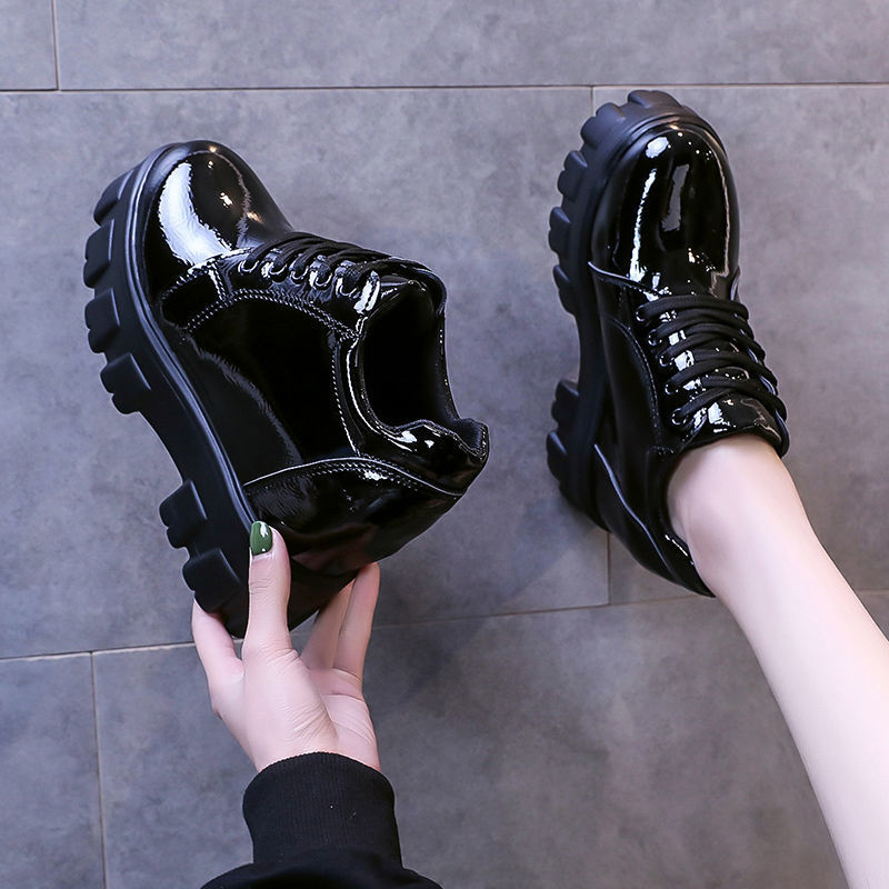 Pantofi cu toc ascuns pentru femei, stil minimalist, partea superioară PU, vârf rotund, înălțimea tocului peste 8 cm, talpă din spumă