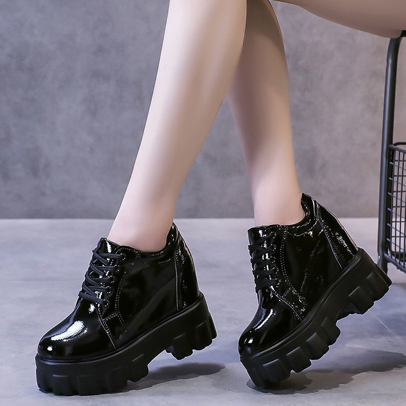 Pantofi cu toc ascuns pentru femei, stil minimalist, partea superioară PU, vârf rotund, înălțimea tocului peste 8 cm, talpă din spumă