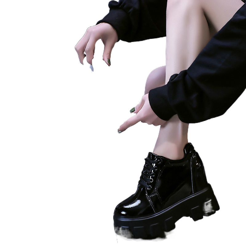 Pantofi cu toc ascuns pentru femei, stil minimalist, partea superioară PU, vârf rotund, înălțimea tocului peste 8 cm, talpă din spumă