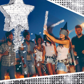 Pinata — Stea Disco cu mască de ochi, decor din hârtie pentru petrecere de naștere