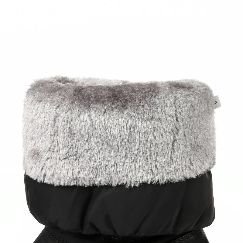 Cizme de iarnă până la jumătatea gambei - impermeabile, căptușite cu fleece, talpă din cauciuc, vârf rotund, toc în clin de 3–5 cm