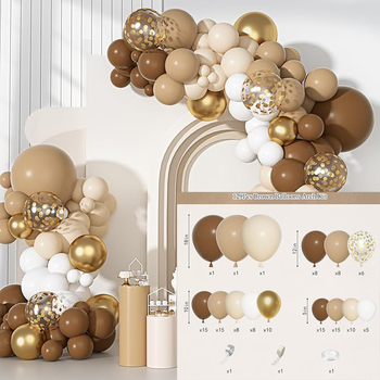 Set baloane latex decorative, rotunde, fără logo, potrivit pentru zile de naștere și nunți