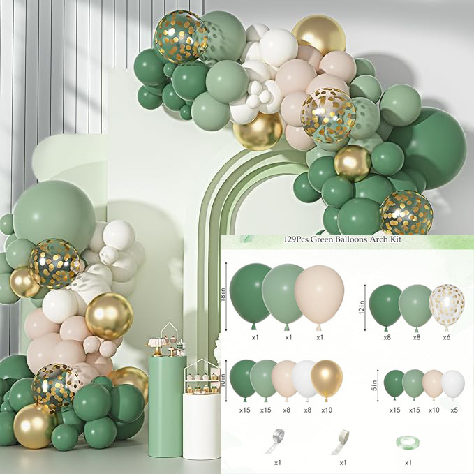 Set baloane latex decorative, rotunde, fără logo, potrivit pentru zile de naștere și nunți