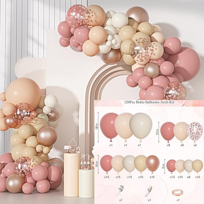 Set baloane latex decorative, rotunde, fără logo, potrivit pentru zile de naștere și nunți