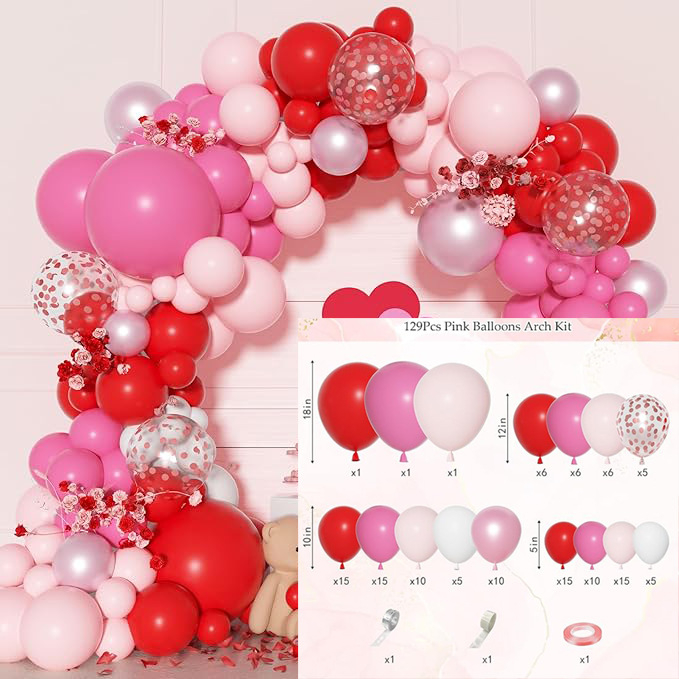 Set baloane latex decorative, rotunde, fără logo, potrivit pentru zile de naștere și nunți