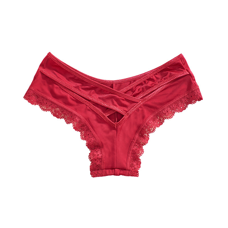 Ženski sexy gaćice s niskim strukom od ice silk, s čipkastim rubom i dizajnom maskiranog Supermana